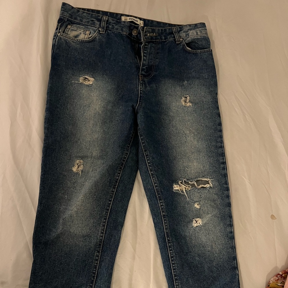 Moda dark blue wash jeans. Size 8